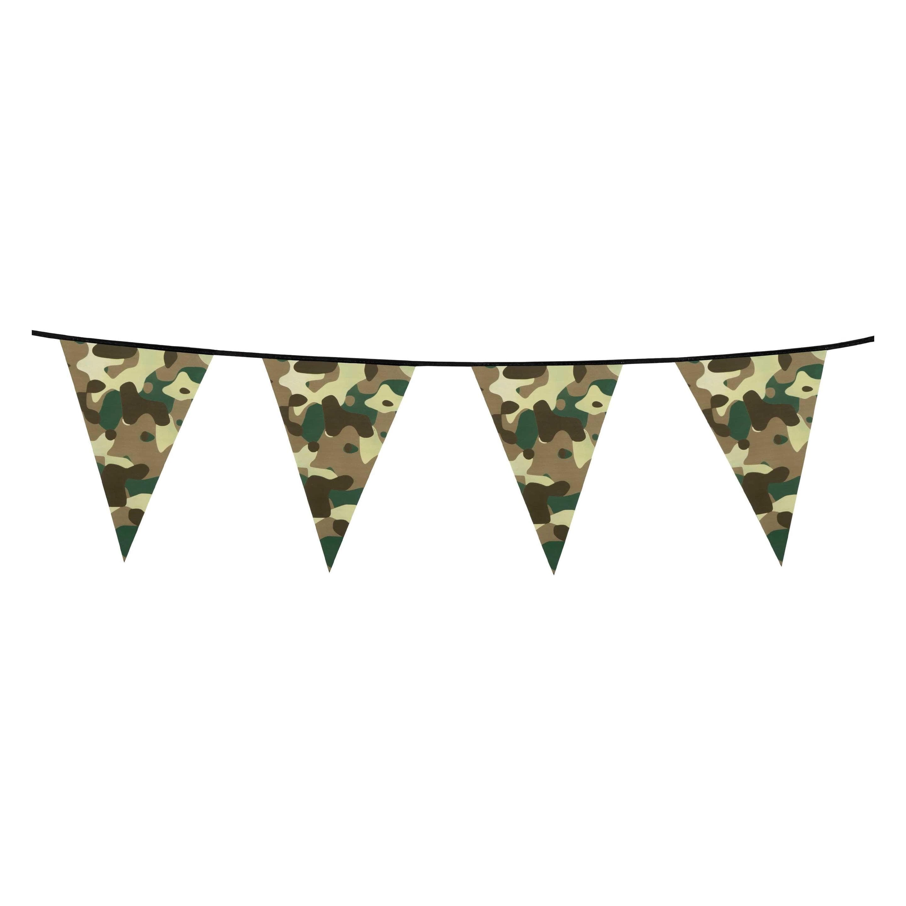 Boland Camouflage rij vlaggen (15 Pcs.)