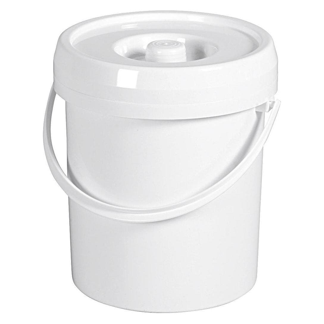 5x Lockweiler Luieremmer met deksel wit 7 L
