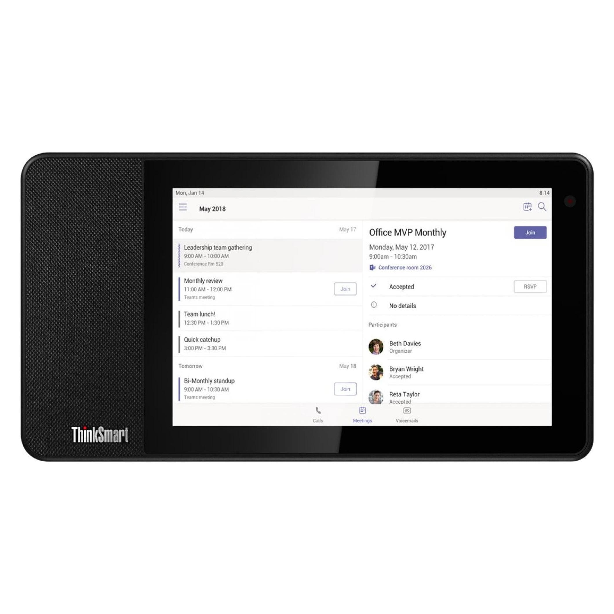 Lenovo ThinkSmart View, Conferentieapparaten, Zwart
