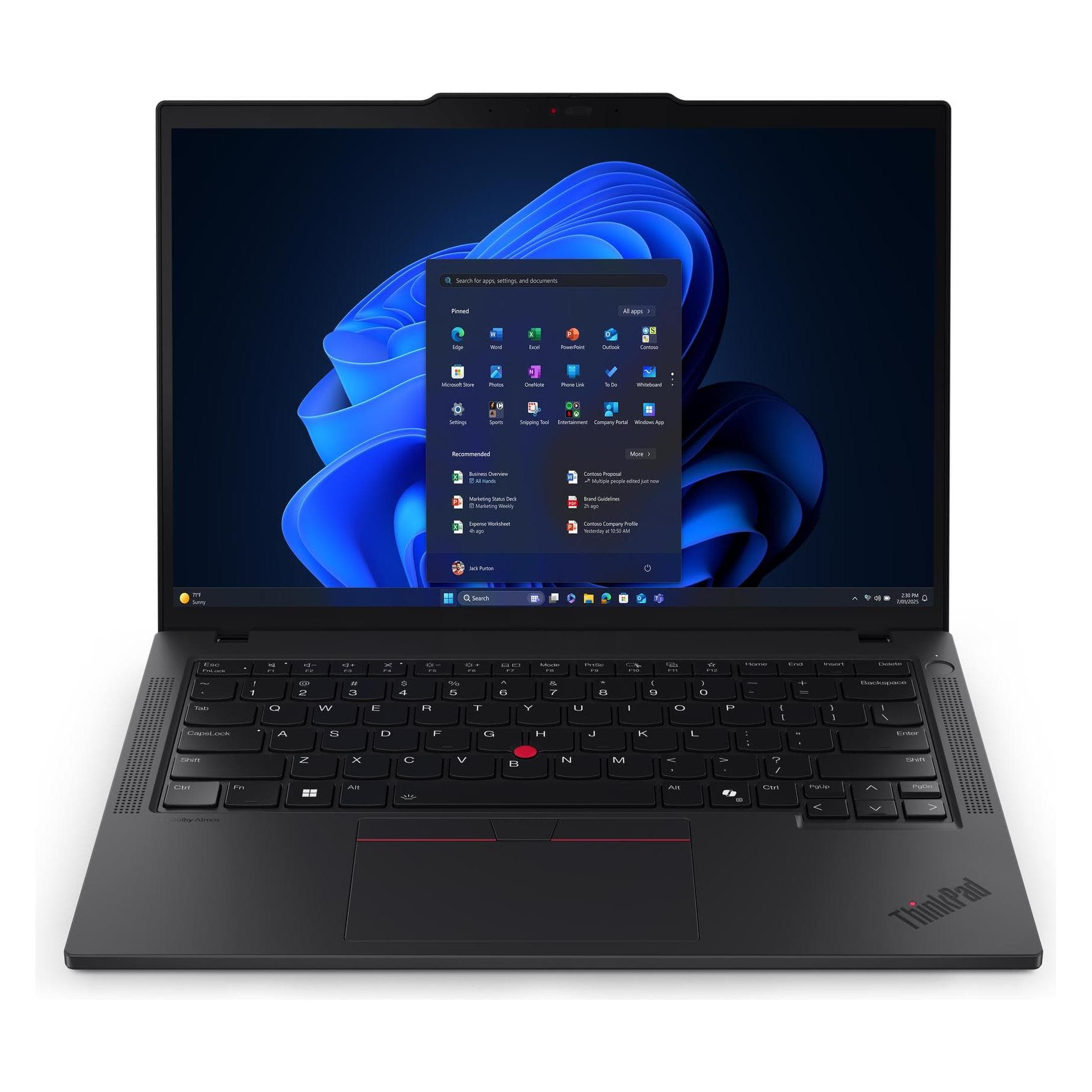 Lenovo ThinkPad T14 Gen 6 (14", 512 GB, 16 GB, DE, Intel Core Ultra 5 225U), Notebook, Zwart