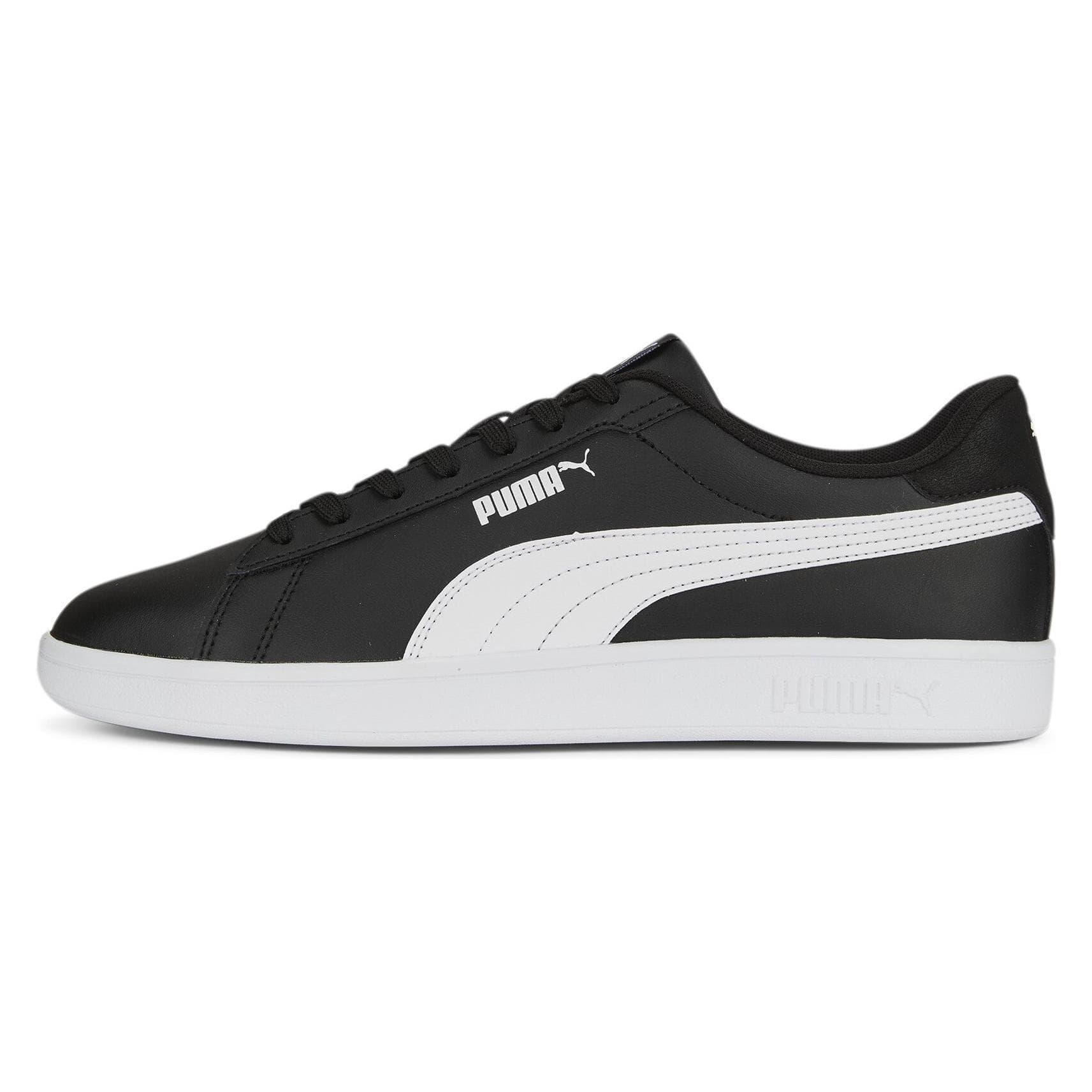 Puma, Unisex, Sneakers, Smash 3.0 L, Wit, Zwart, (38)