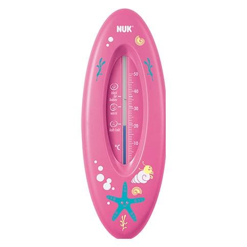 NUK, Baby lichaamsverzorging, Badthermometer, voor veilig baden, natuurlijke meetvloeistof gemaakt van koolzaadolie, rood