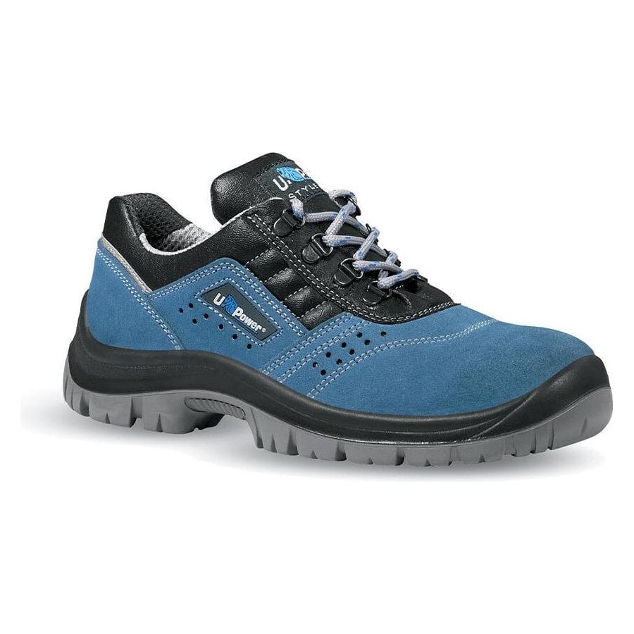 U-Power, Werkschoenen, Veiligheidsschoen Boss maat 44 blauw/zwart S1P SRC EN ISO 20345 suède leer (S1P, 44)