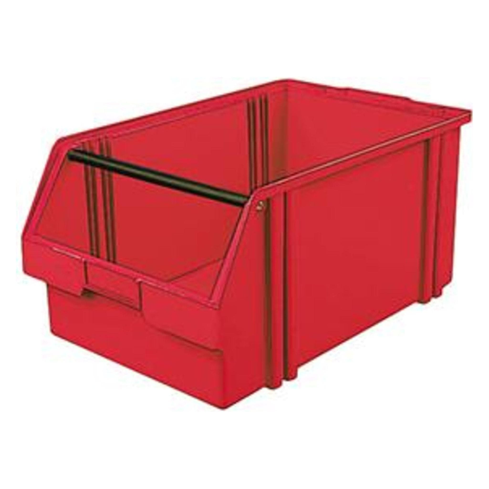 LA-KA-PE, Opslagcontainer, Opbergdoos met open voorzijde LK L500/450xB300xH230mm PS rood