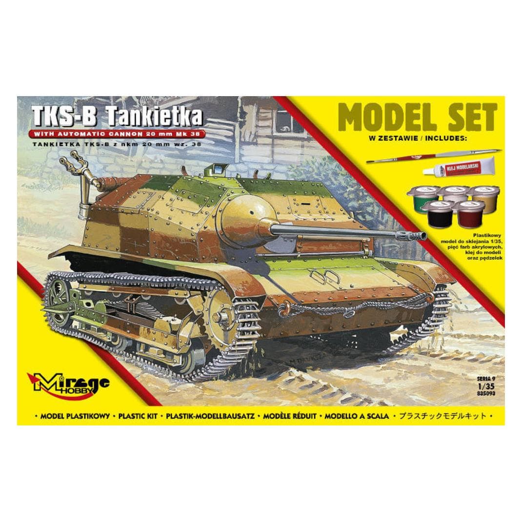 Mirage Hobby Tankette TKS-B (met automatisch kanon 20mm Mk.38) (Modelset)