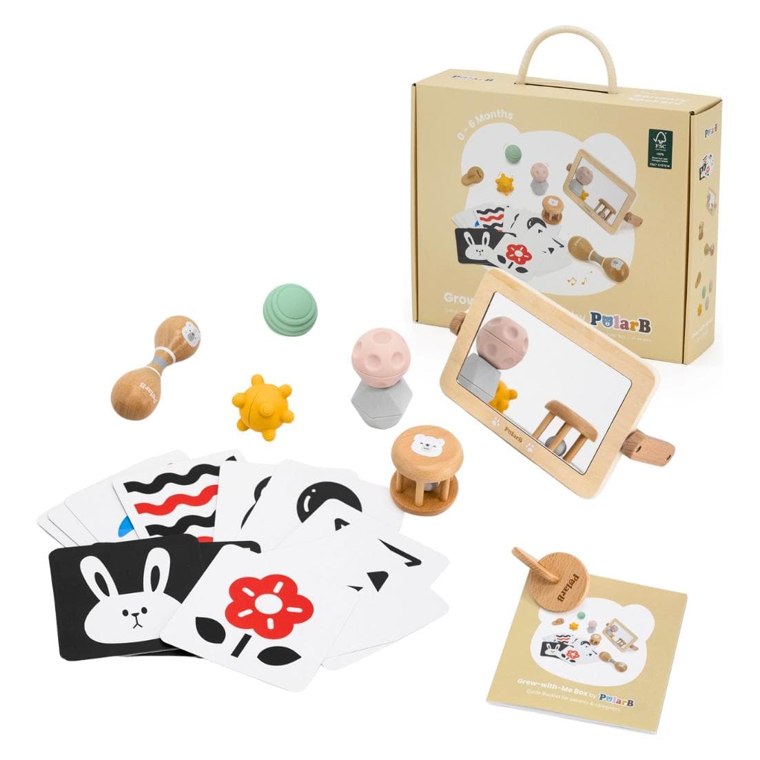 Viga Toys Baby Box – Entwicklungsspielzeug-Set für Babys und Kleinkinder (0–18 Monate)