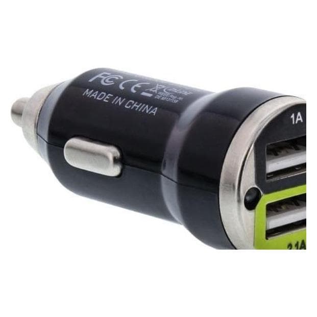 InLine USB Auto-oplader Voedingsadapter, Auto-adapter, Zwart