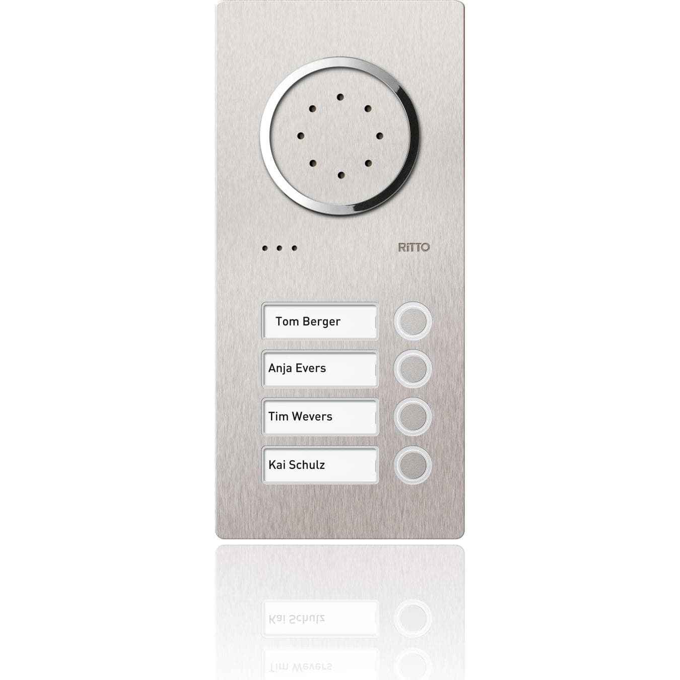 Ritto, Bel + deurintercom, Elektrisch deurstation Acero deelnemer