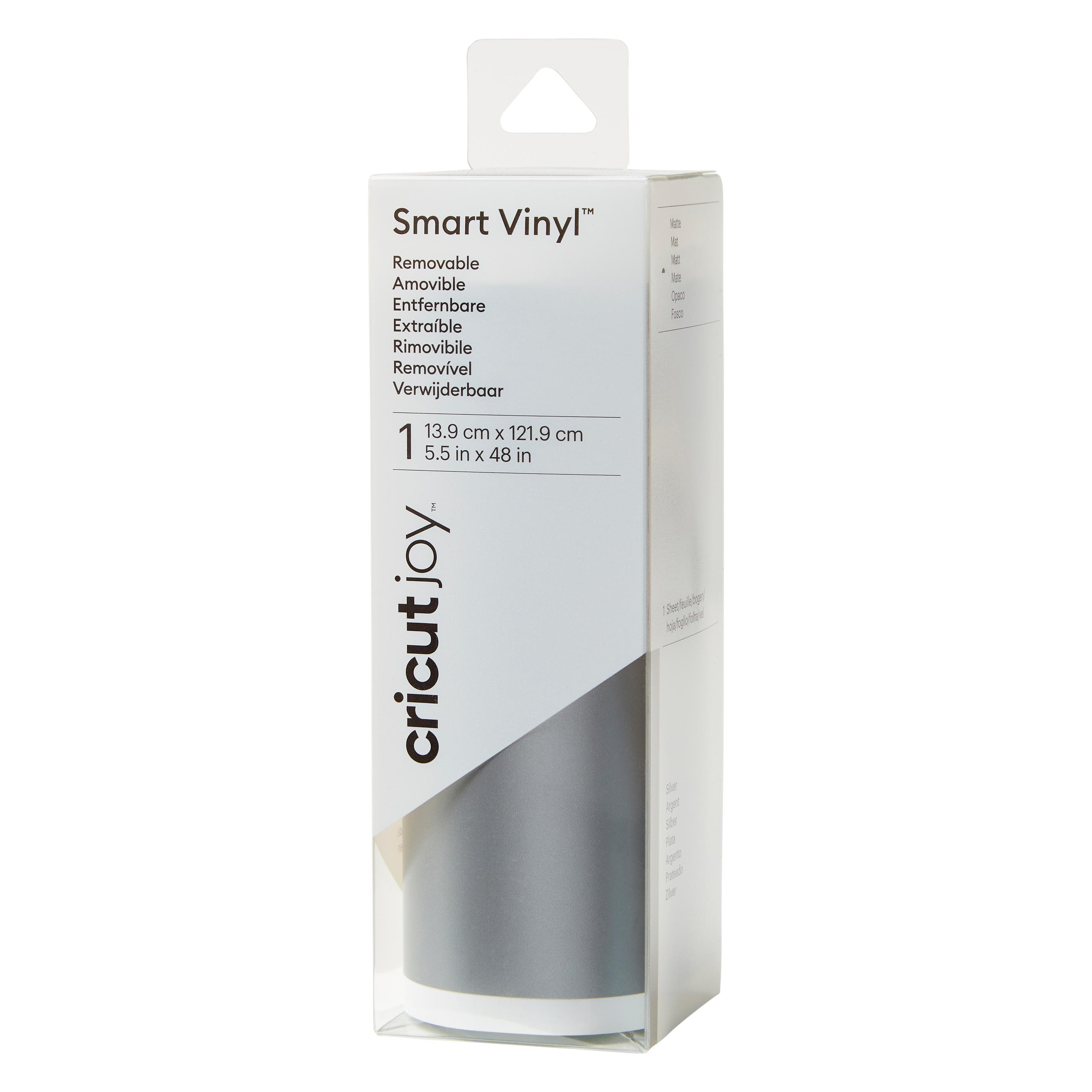 Cricut, Accessoires voor snijplotters, Vinylfolie Joy 13.9 cm x 121.9 cm Ablösbar, Silber