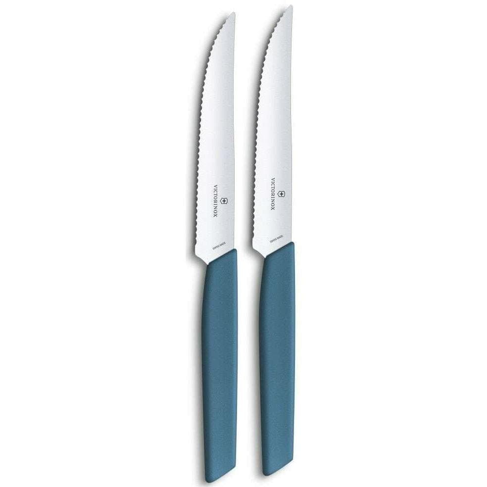 Victorinox Steakmessenset Swiss Modern, Bestek, Blauw