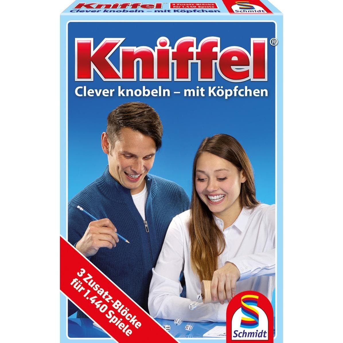 Schmidt Spiele SSP49039 - Yahtzee blok - 3 stuks voor 1440 spellen, 2-8 spelers, vanaf 8 jaar (DE editie) (Duits, 2 - 8 Spelers)