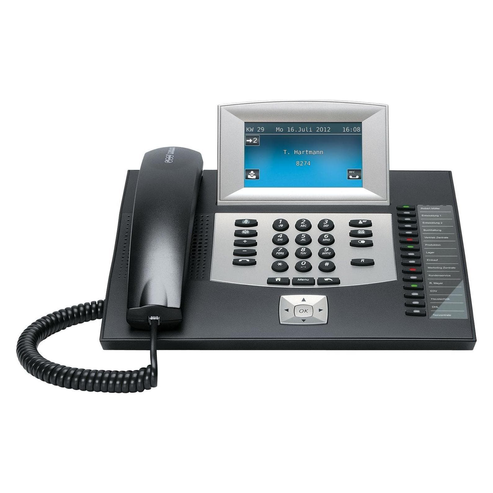 Auerswald COMFORTEL 2600 ZWART, Telefoon, Zwart