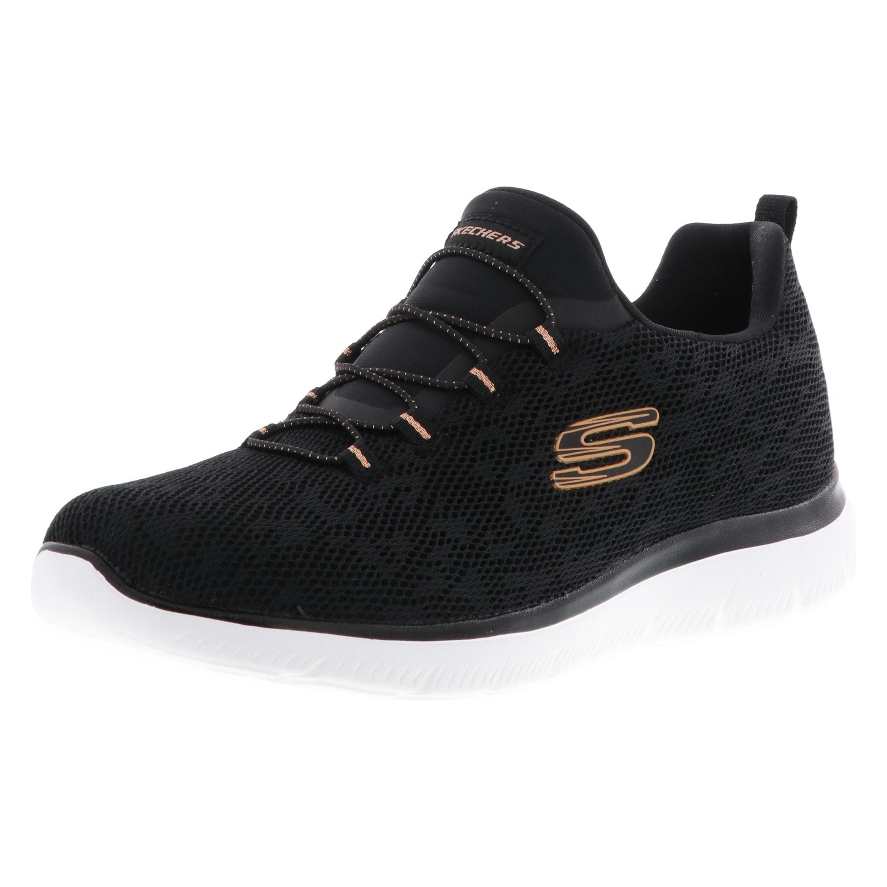 Skechers, Vrouwen, Sneakers, Summits Leopard Spot Trainingsschoen Dames, Zwart, (41)