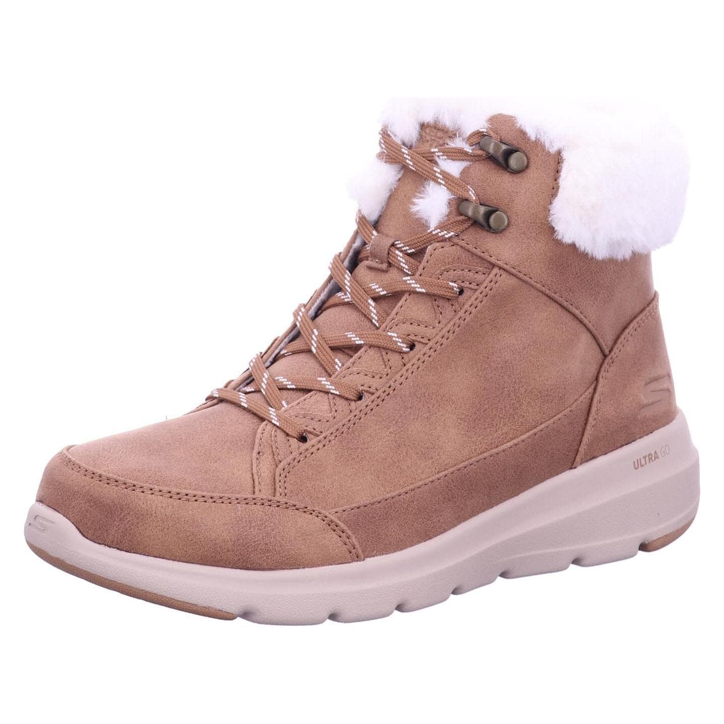 Skechers, Vrouwen, Laarzen, Laarzen GLACIAL ULTRA - COZYLY, Bruin, (38)