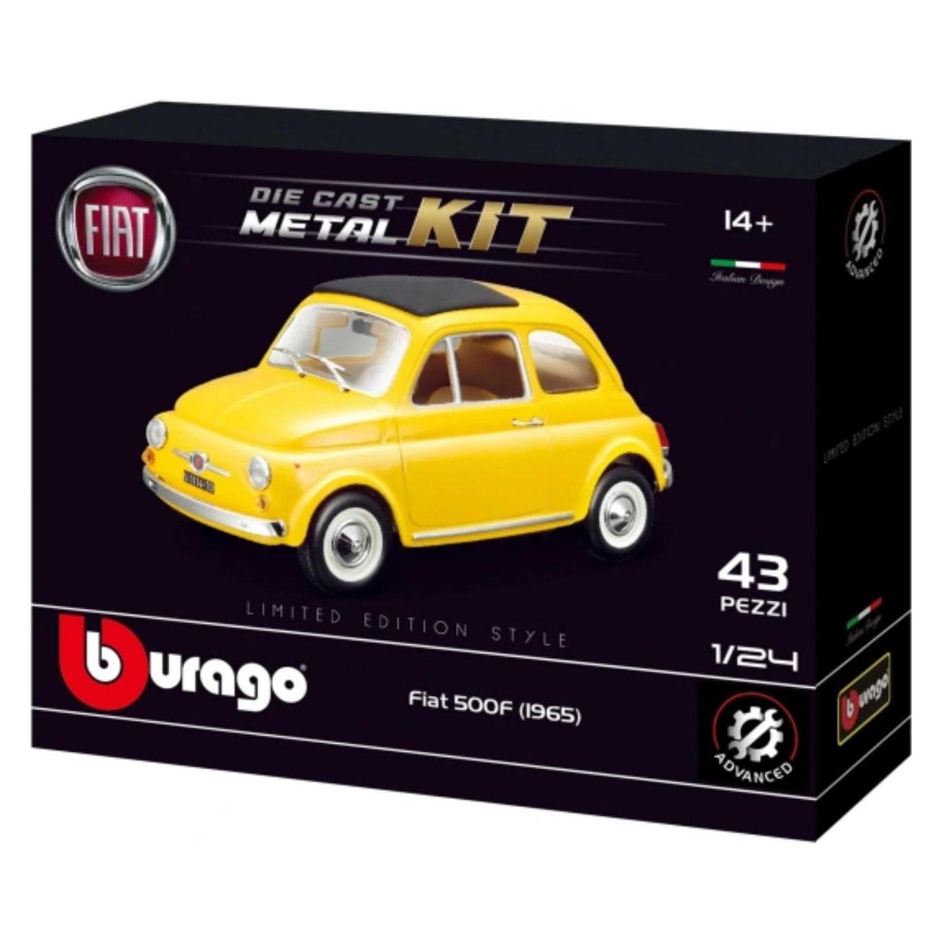 Bburago 18-25127 - &MAISTO - MODEL KIT FIAT 500F (1965) - 1:24