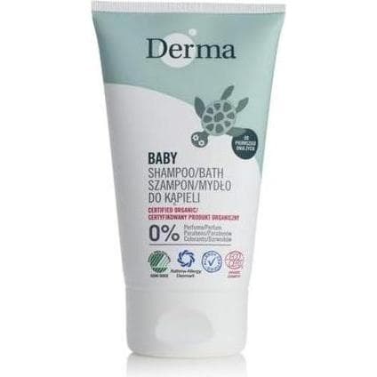 Deroma, Baby lichaamsverzorging, Derma - Eco Baby Shampoo Badschuim En Badzeep 150Ml