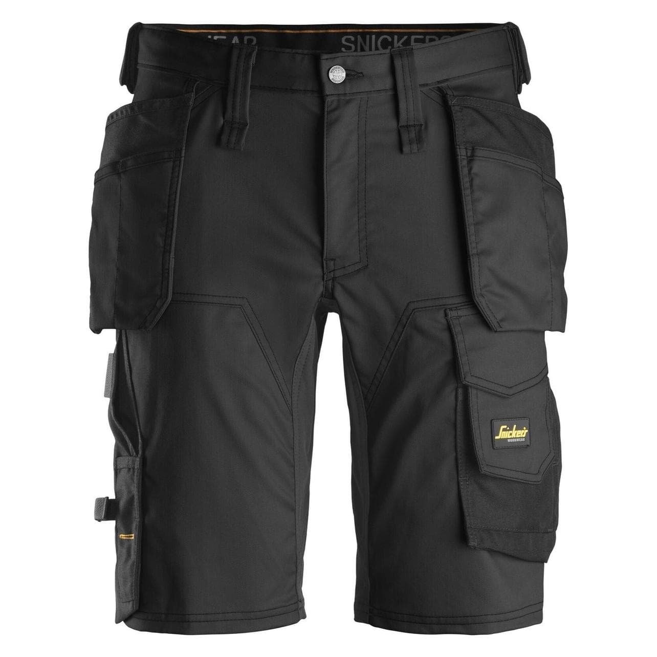 Hultafors, Werkbroek, Snickers short 6141 med hylsterlommer, stretch, sort str. 46 (46)