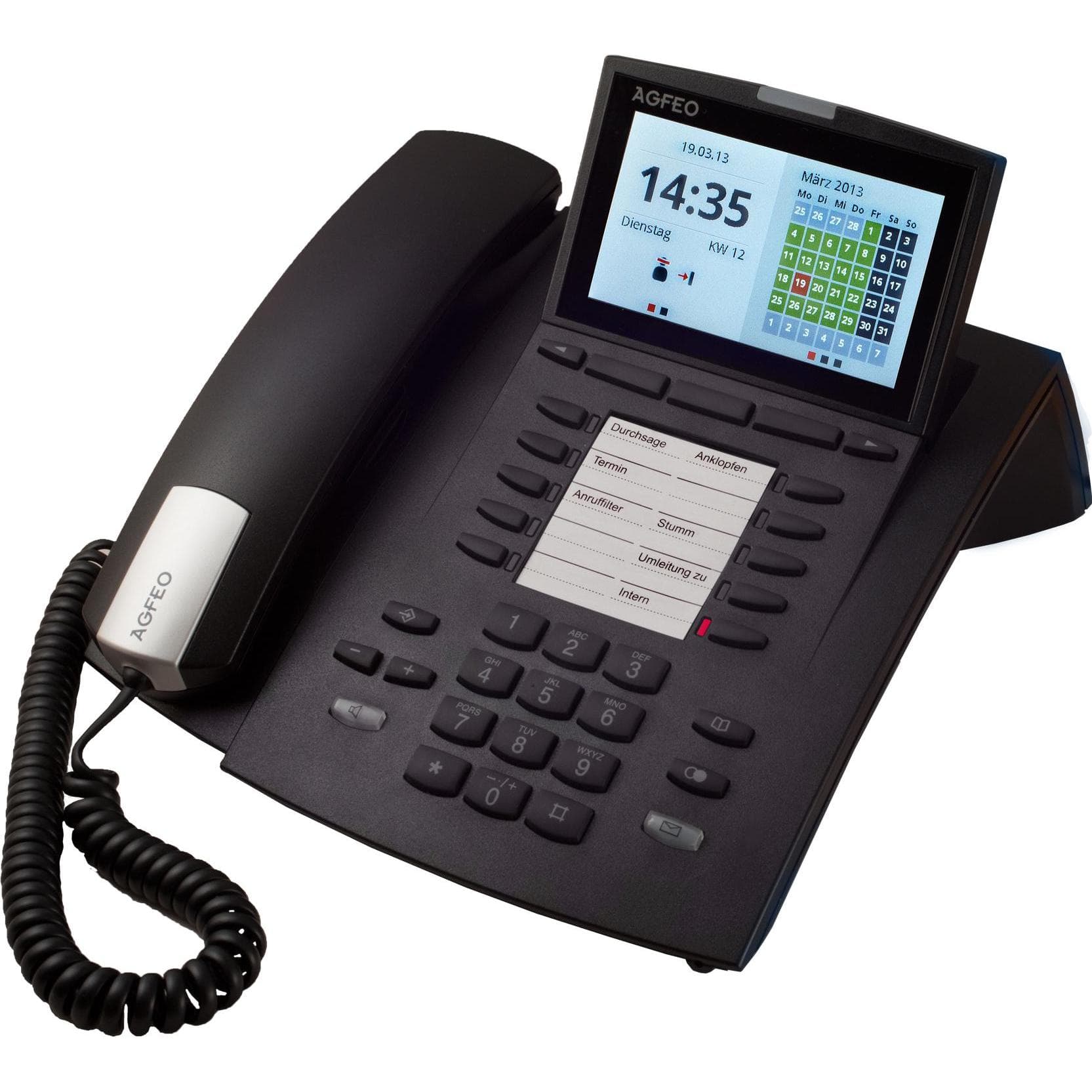 Agfeo ST 45 zwart, Telefoon, Zwart