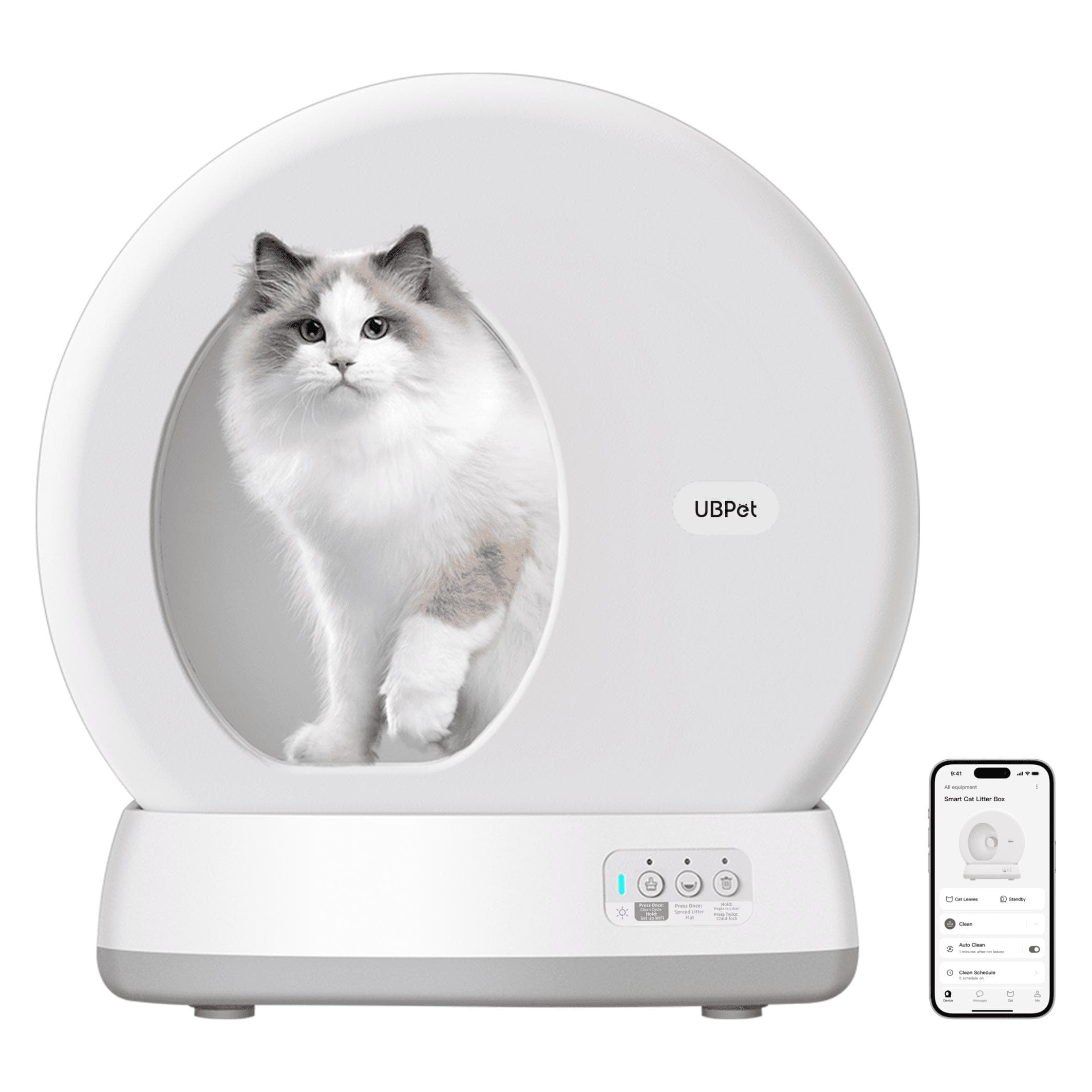 UBPet Katzentoilette C10 (Zelfreinigende kattenbak), Kattenbak
