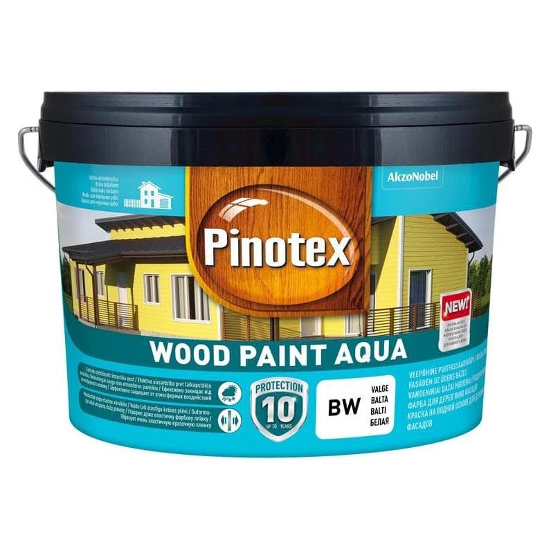Pinotex, Kleuren + verf voor doe-het-zelvers, Houtverf Aqua Donkerbruin 2,5l (2500 ml)