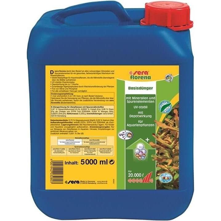 Sera florena vloeibare volledige meststof (Verzorging van het aquariumwater), Verzorging van het aquarium