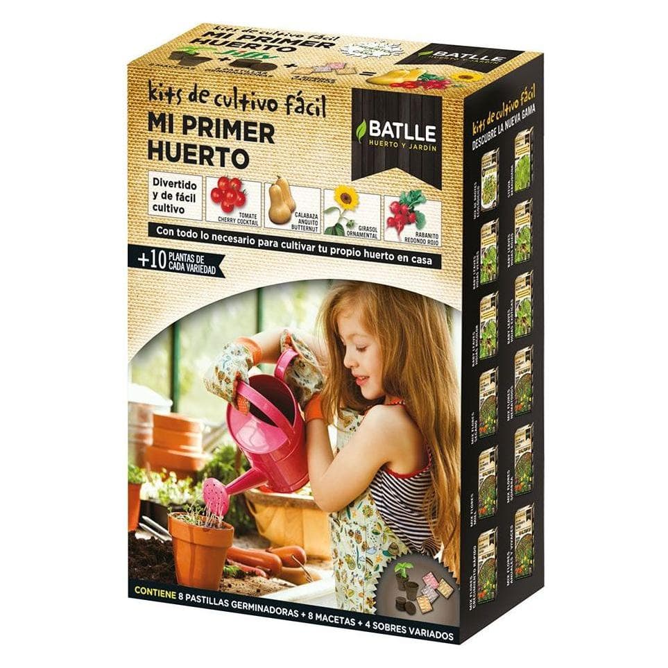 Semillas Batlle, Kweekpotten + kweekbakken, Plantset Batlle Mi Primer Huerto 20 stuks