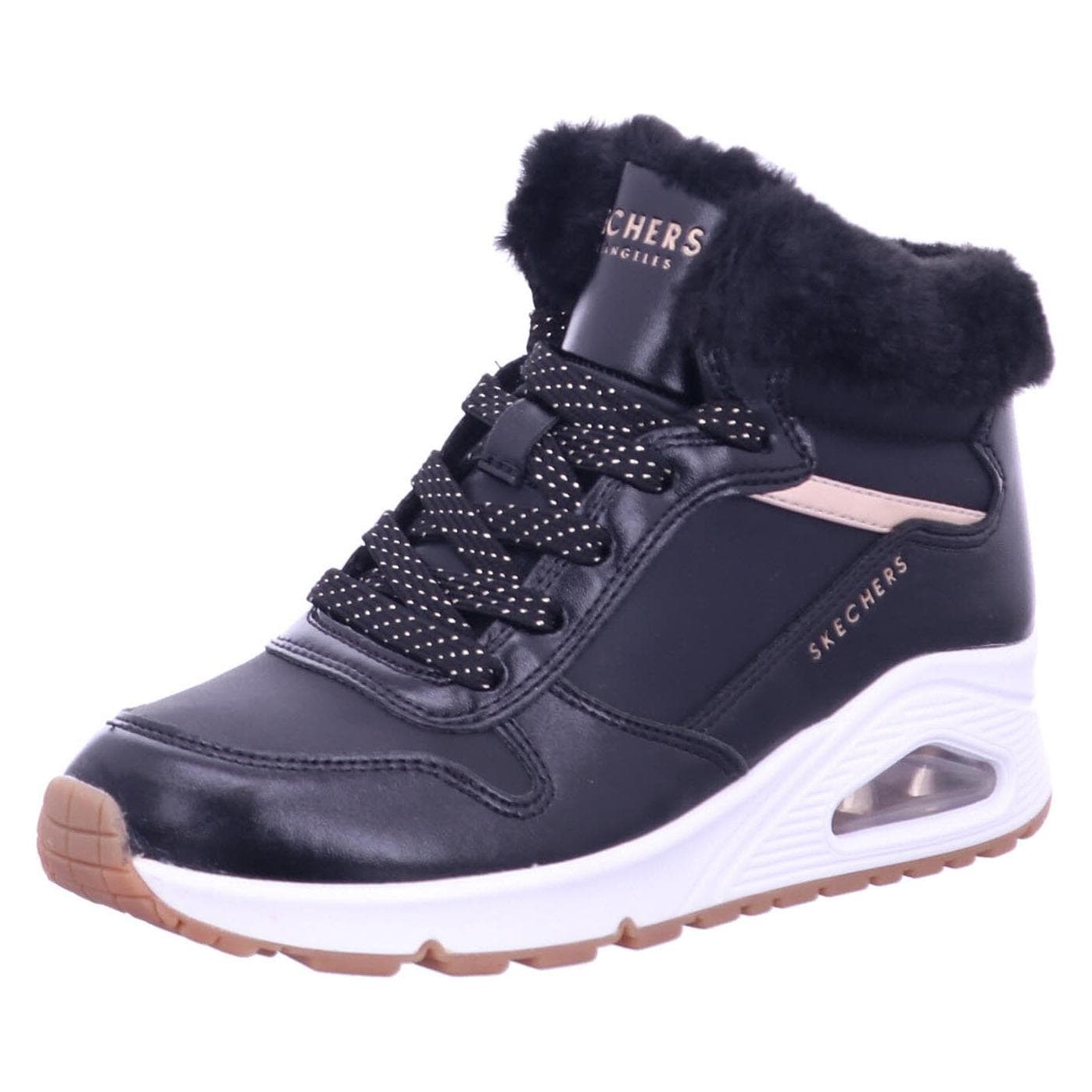 Skechers, Meisjes, Laarzen, Uno - Gezellig In De Lucht, Zwart, (33)