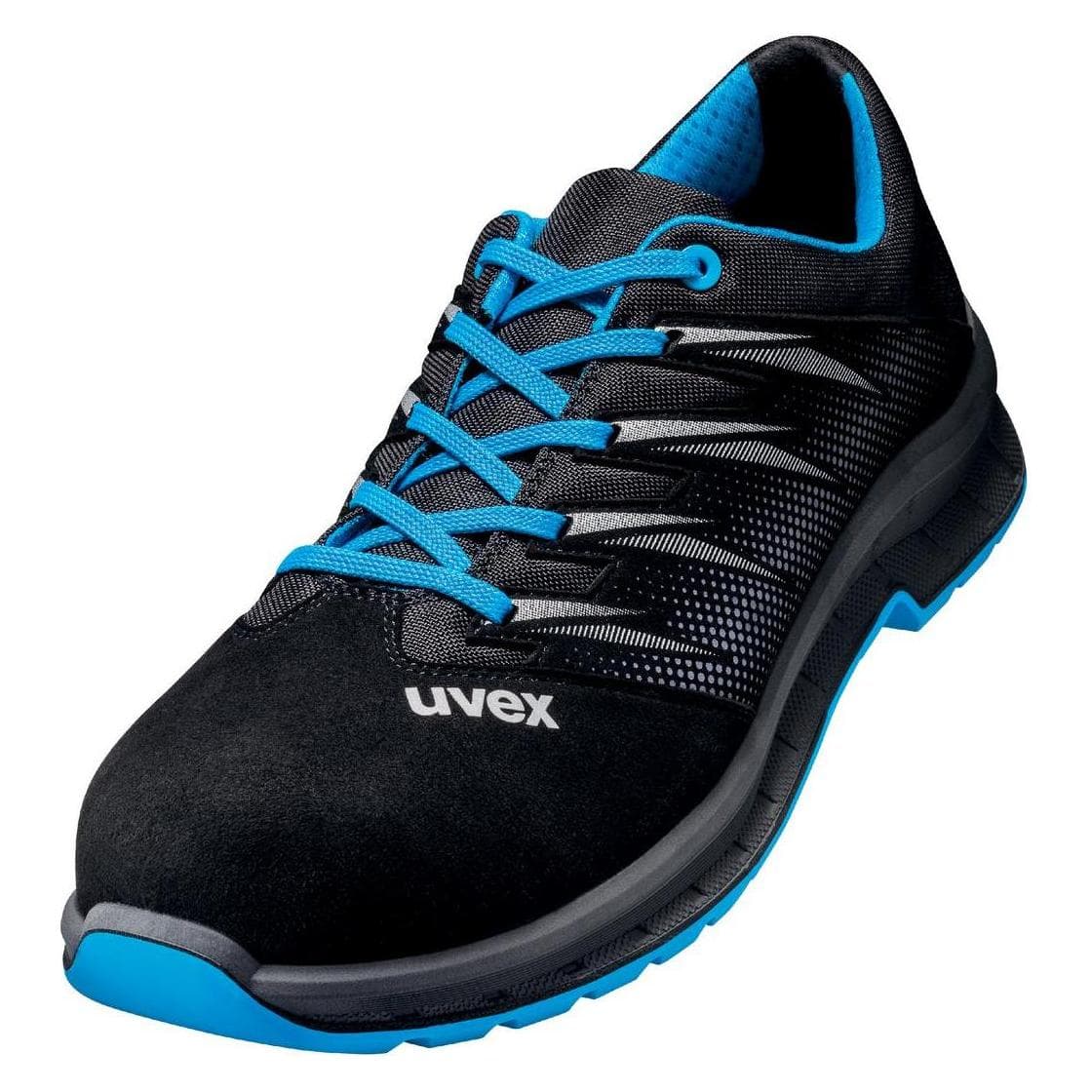 Uvex, Werkschoenen, 2 trend lage schoenen S2 69397 blauw, zwart breedte 10 maat 44 (S2, 44)