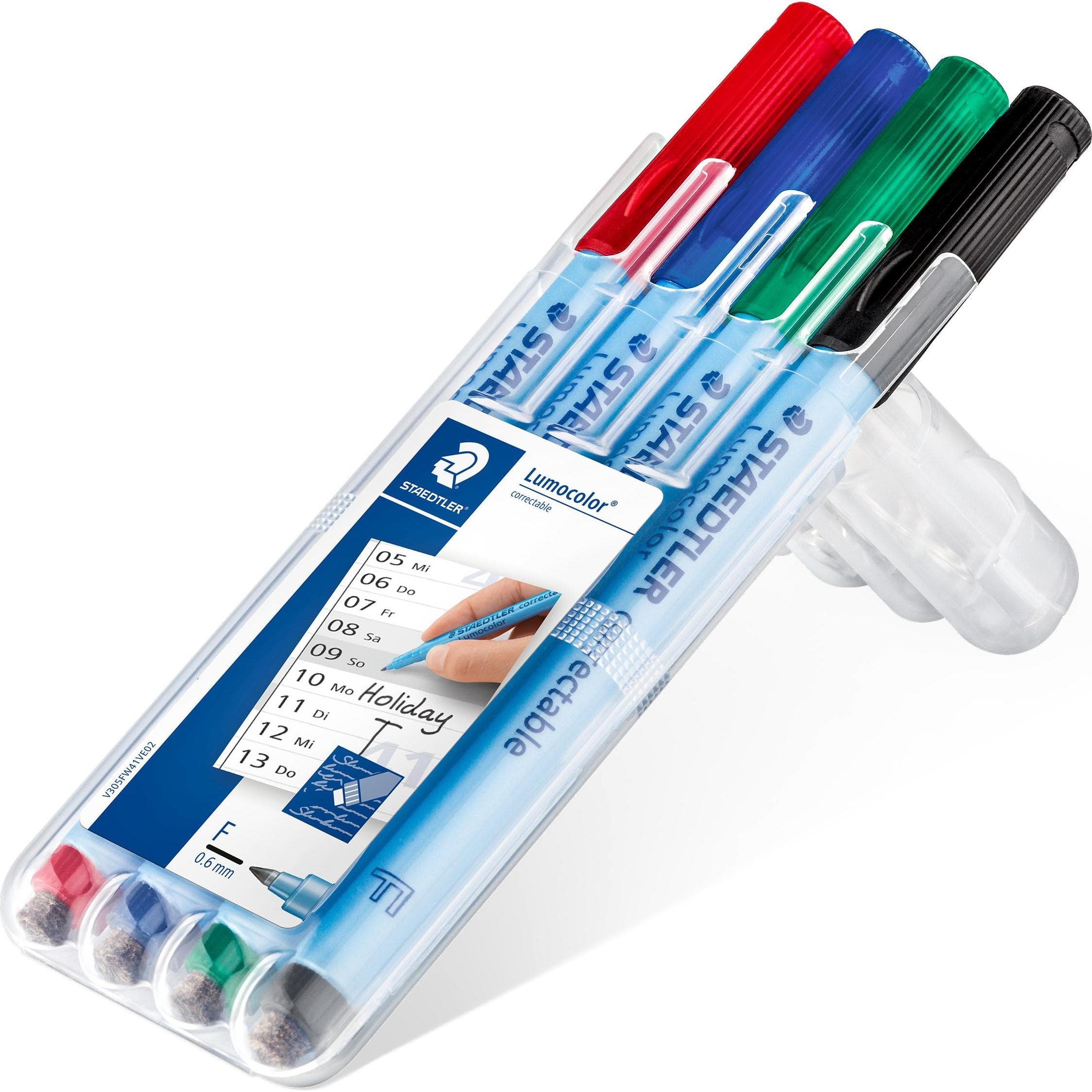 Staedtler, Marker, Droog wisbare universele pen (4x)