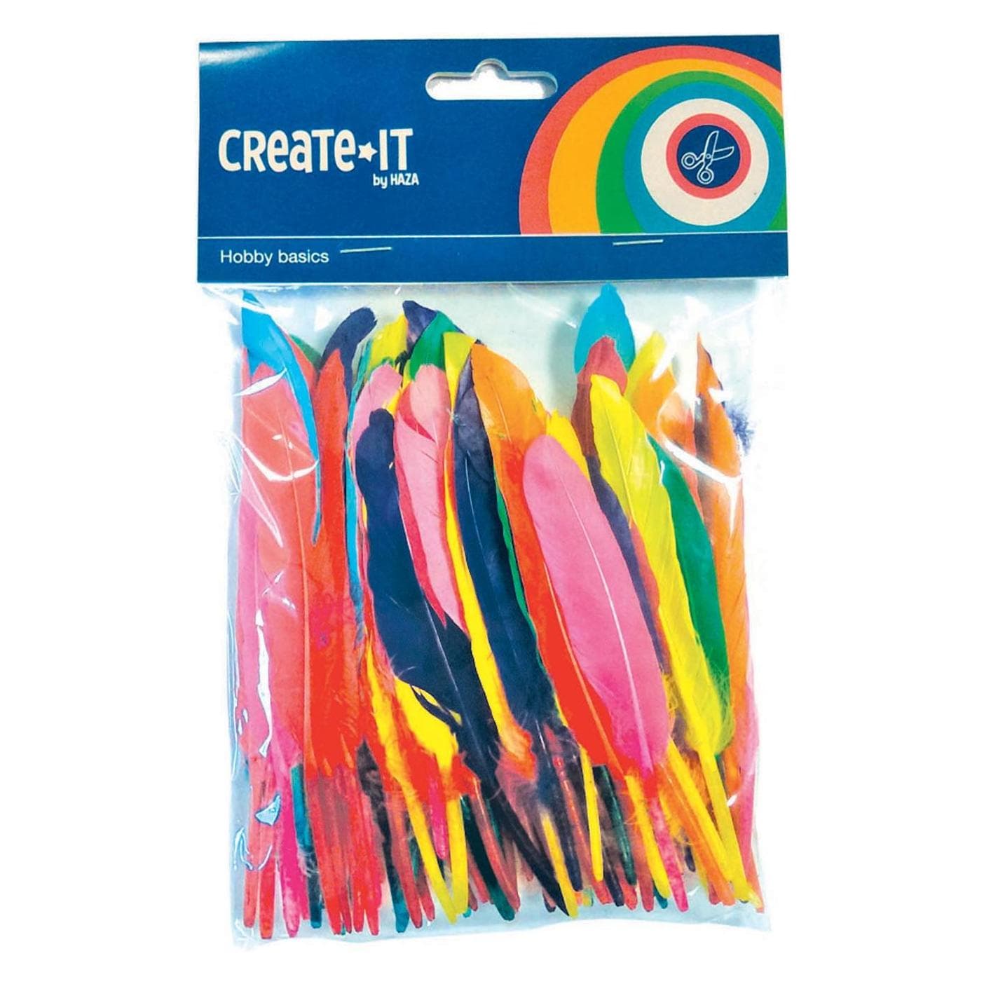 Haza Witbaard, Natuurlijke materialen, Gekleurde veren, 100st.