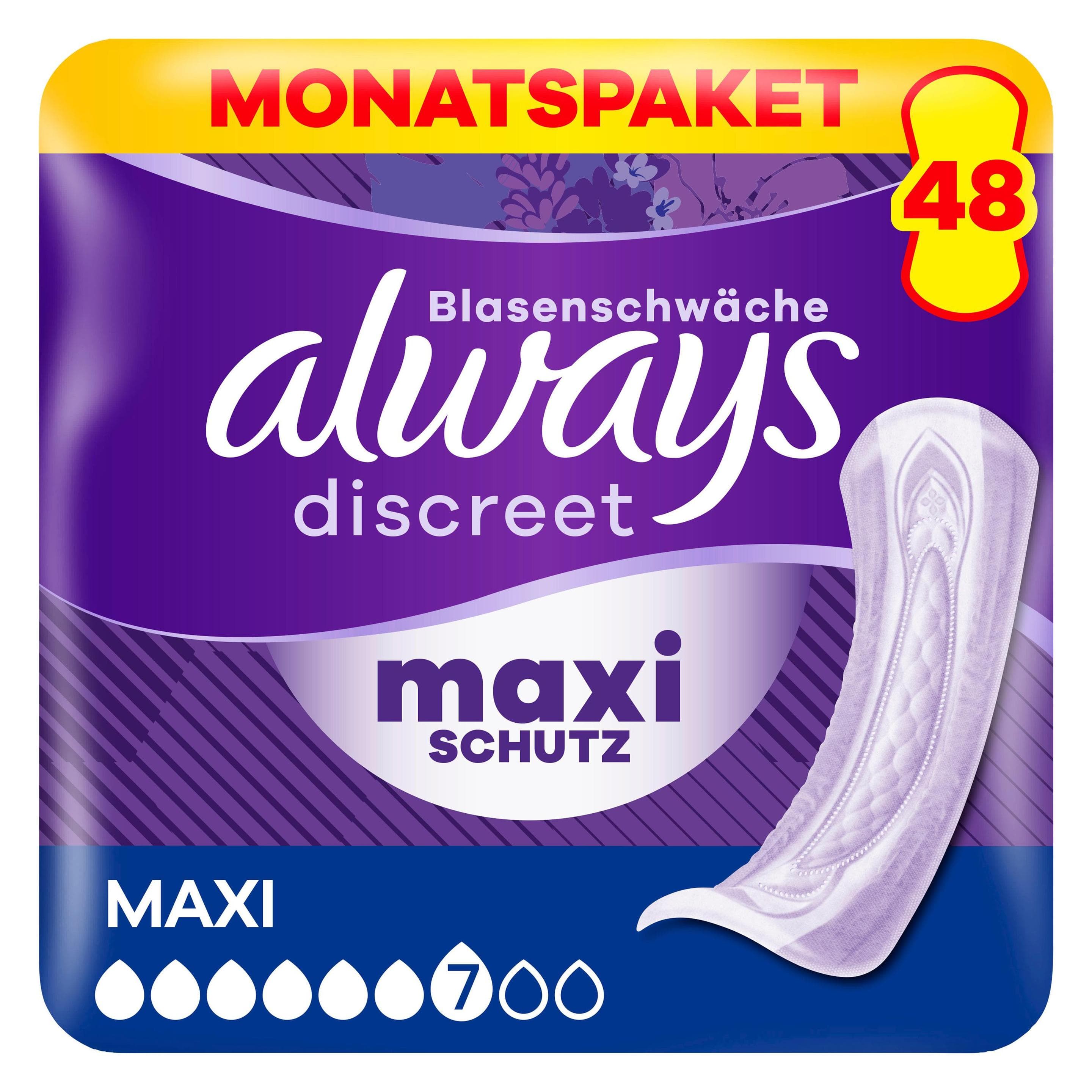 Always, Incontinentie hygiëne, Ultieme dag (48x, Groot)