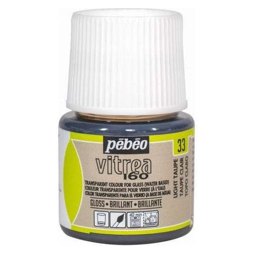 Pebeo, Kleuren + verf voor doe-het-zelvers, Vitrea 160 Glanzende kleuren (45 ml)