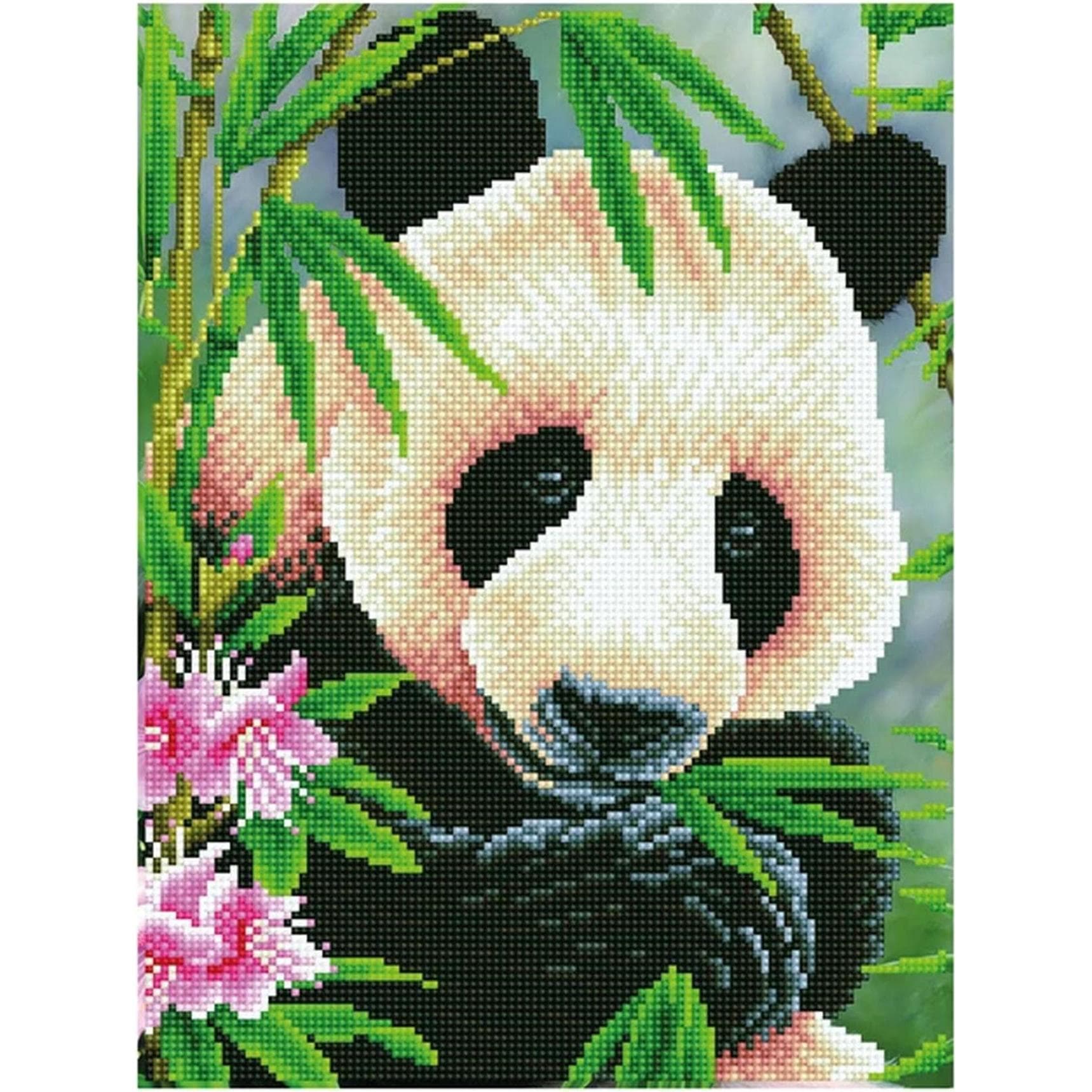 Diamond Dotz Diamantschilderij pandaprins