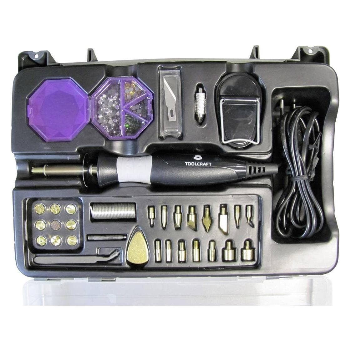 Toolcraft, Soldeerapparaat, 6 in 1 strijkijzer set (Brandijzer)