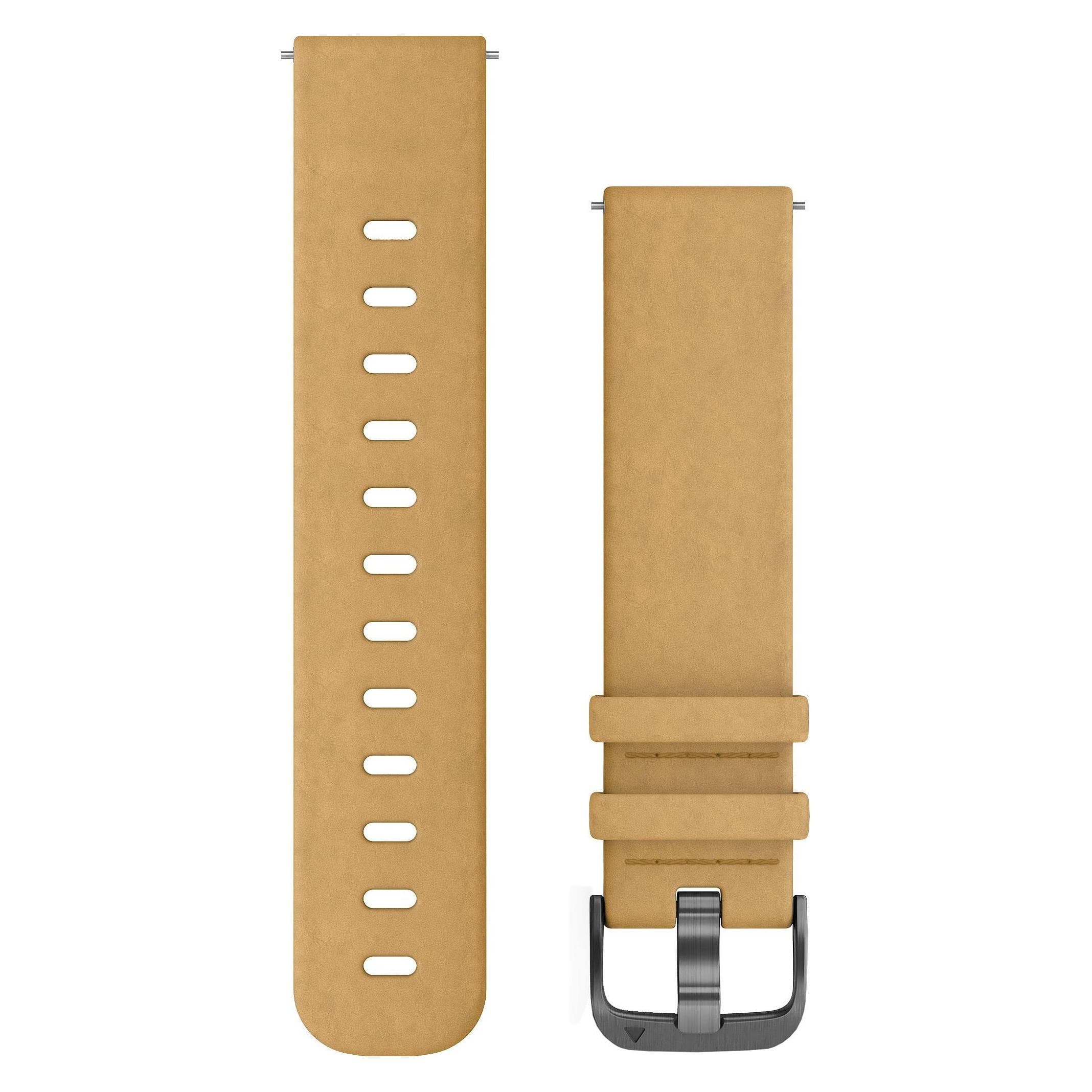 Garmin Snel verwisselbare polsband (20 mm, Suède), Horlogebandjes, Bruin