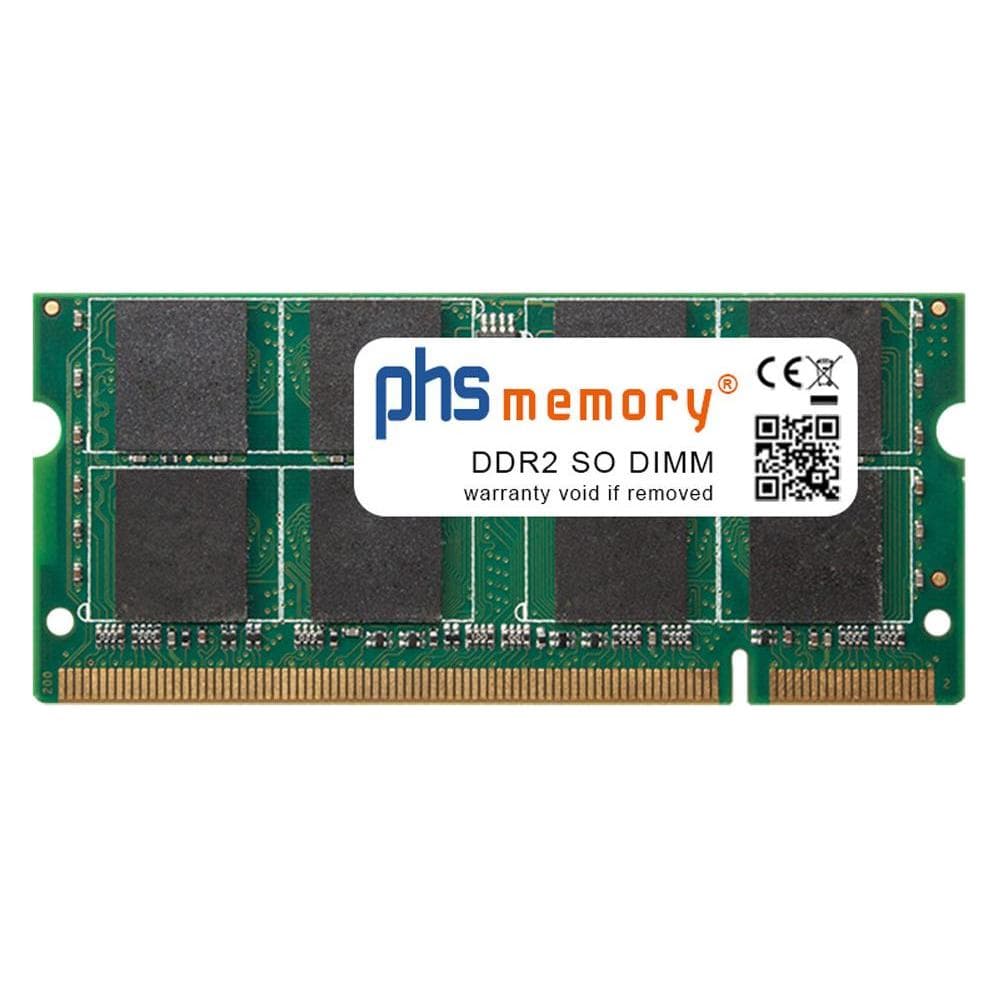 PHS-memory 2GB RAM-geheugen voor Panasonic ToughBook CF-74G MK3 DDR2 SO DIMM 800MHz PC2-6400S (Panasonic ToughBook CF-74G MK3, 1 x 2GB), RAM