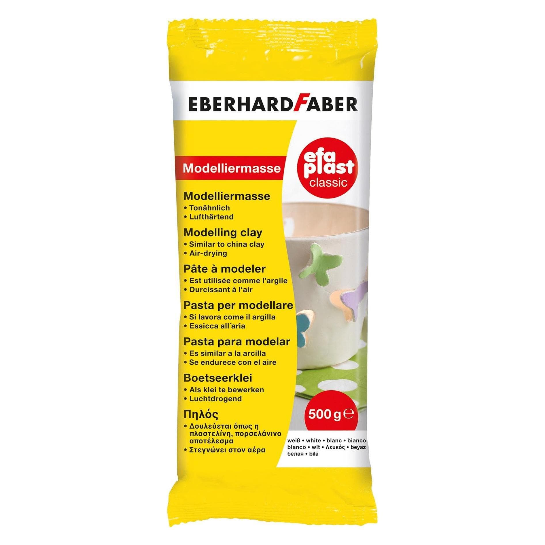 EberhardFaber Boetseerklei EFA PLAST Classic 500 g, Wit