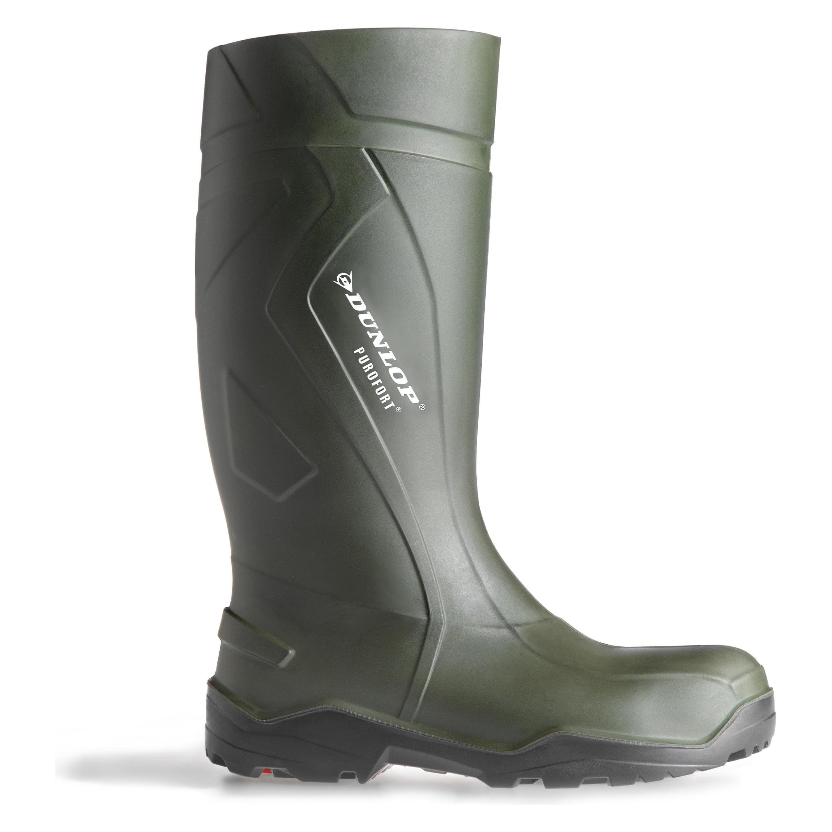 Dunlop, Mannen, Rubberen laarzen, Veiligheidslaars Purofort Plus S5, Groen, (37)