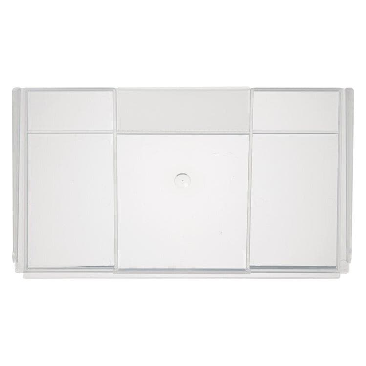 LA-KA-PE, Glas + plexiglas, Verdeelschot voor vakkenbak b. 230 mm PP transparant, gesloten (23 cm, 18 cm)