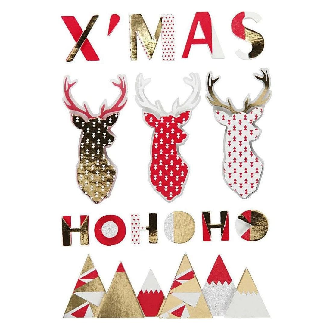 Creativ Company, Stickers, Kerstmis Sticker3D (15 Sticker)
