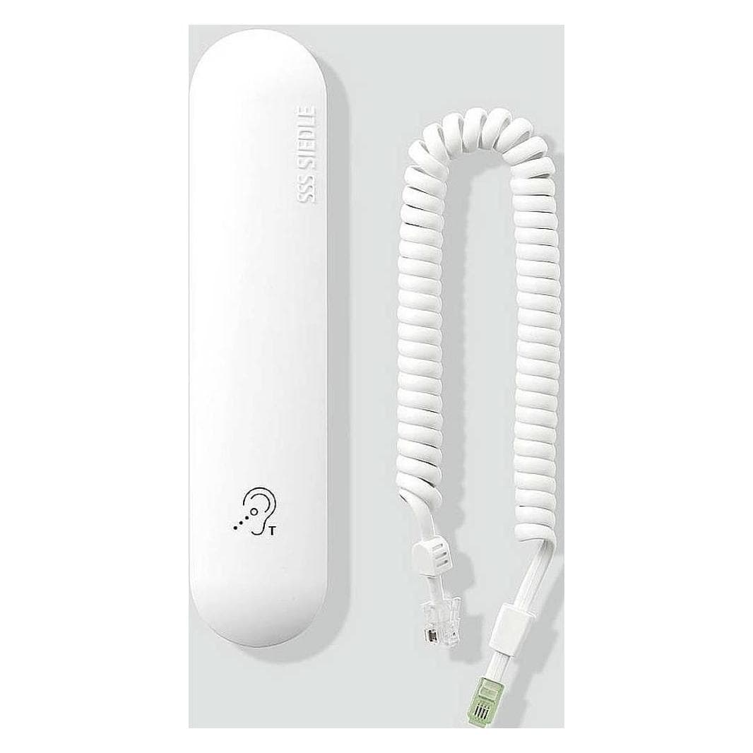 Siedle, Accessoires voor gebouwbeveiliging, Hoortoestelcompatibele handset wit HH 800-0
