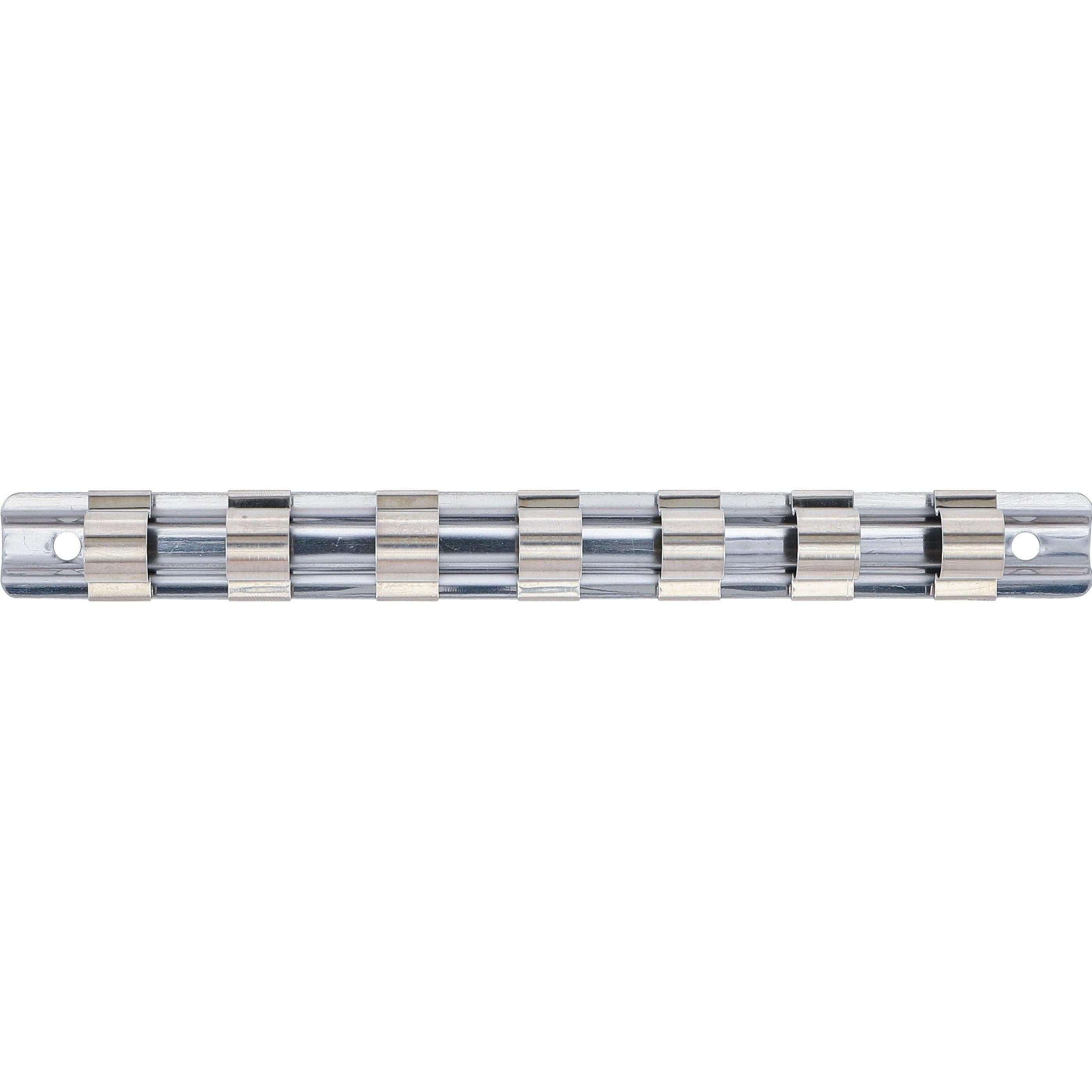 BGS, Dopsleutel + dopmoer, Clip-on rail met 7 clips 12.5 mm (1/2") (12,5 mm)