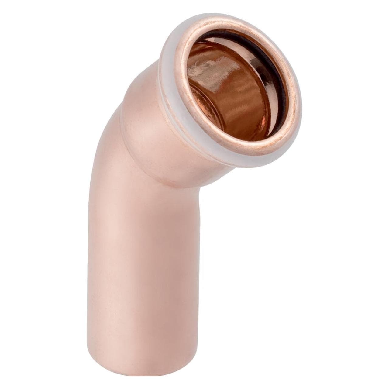 Geberit, Technologie voor pijpaansluitingen, Mapress koperen enkelvoudige mofboog 45° 18mm (60703) (Haakse aansluiting)