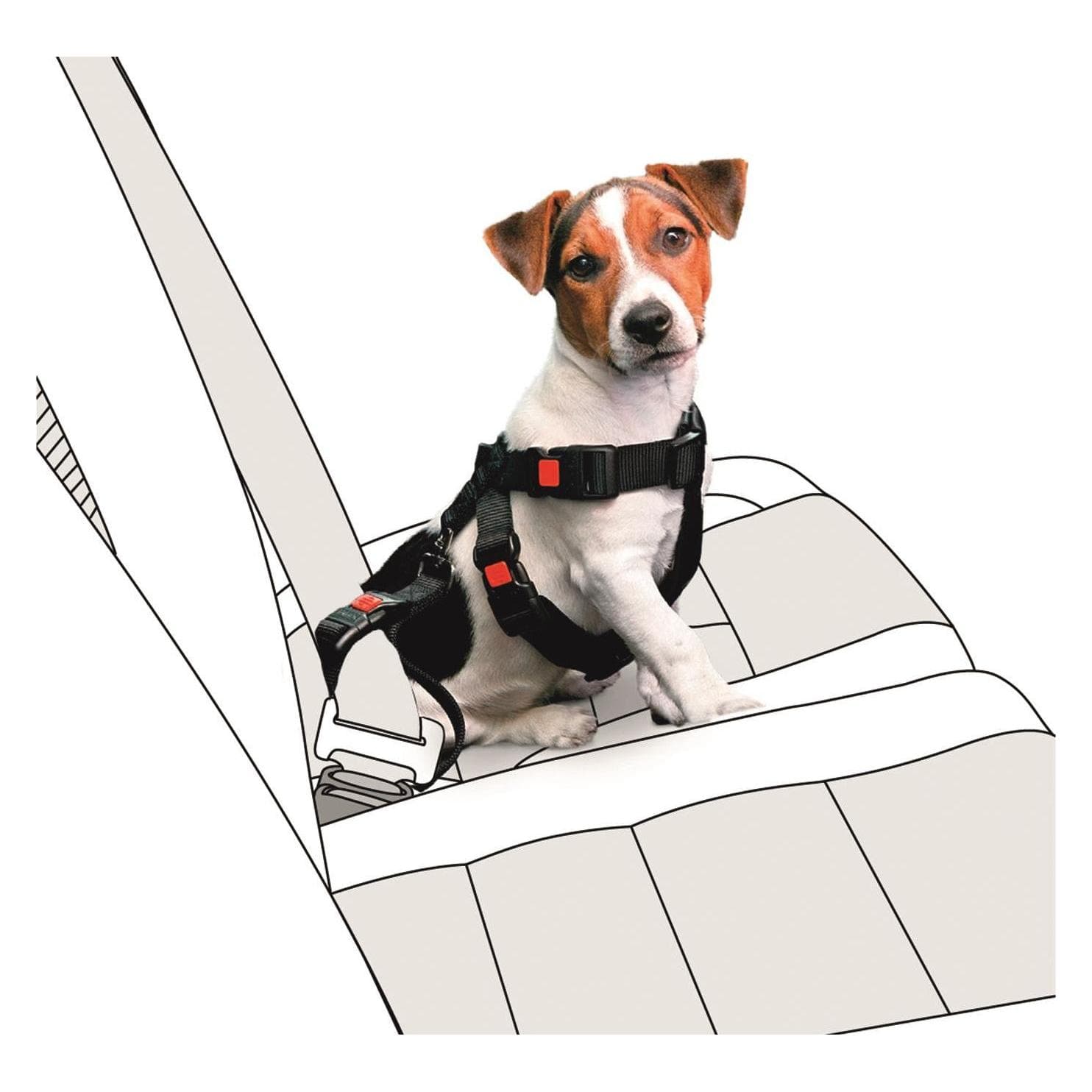 Karlie Auto Veiligheidsharnas Nylon (Hond), Dierendragers + Tassen
