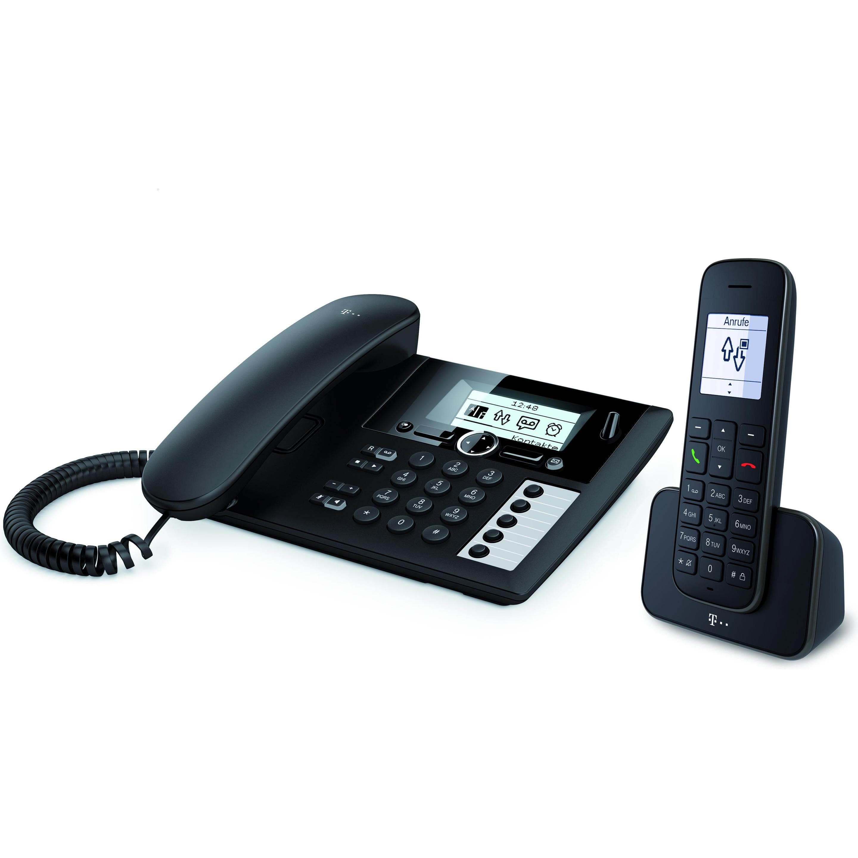 Telekom Sinus PA 207 PLUS 1, Telefoon, Zwart