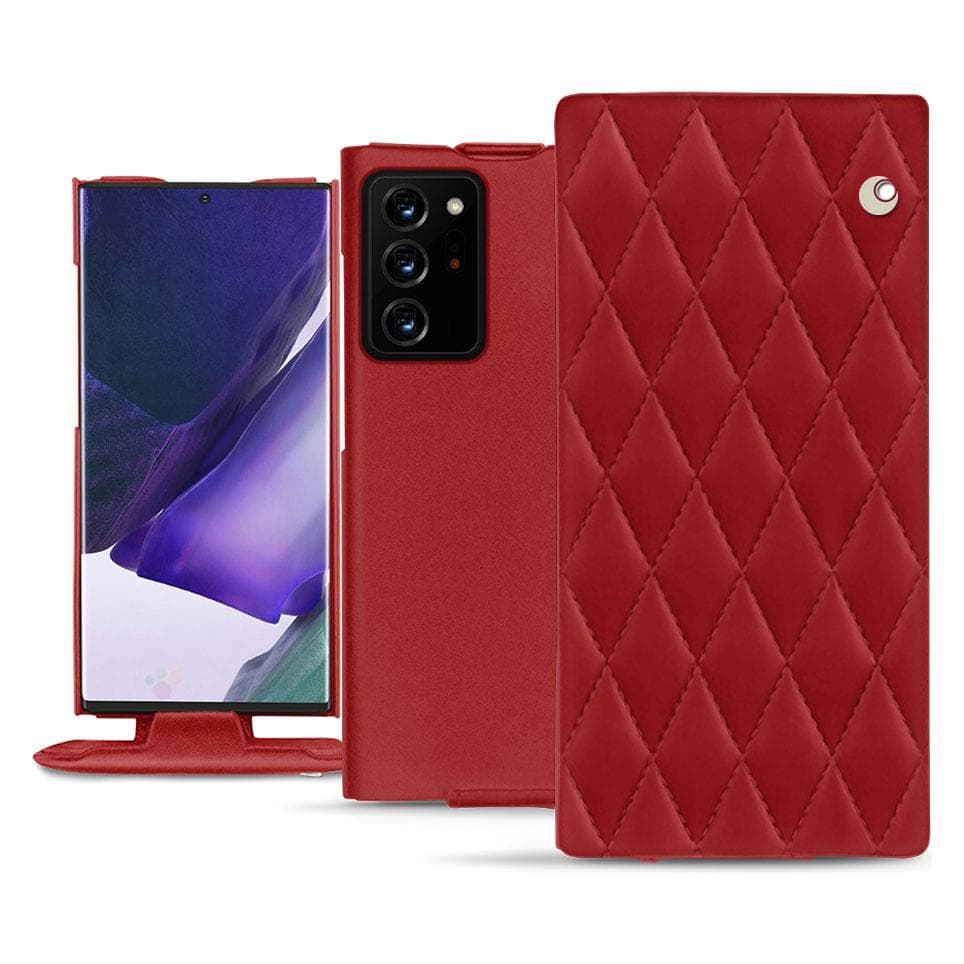 Noreve Lederen omslag verticaal (Samsung Galaxy Note 20 Ultra), Smartphonehoes, Rood