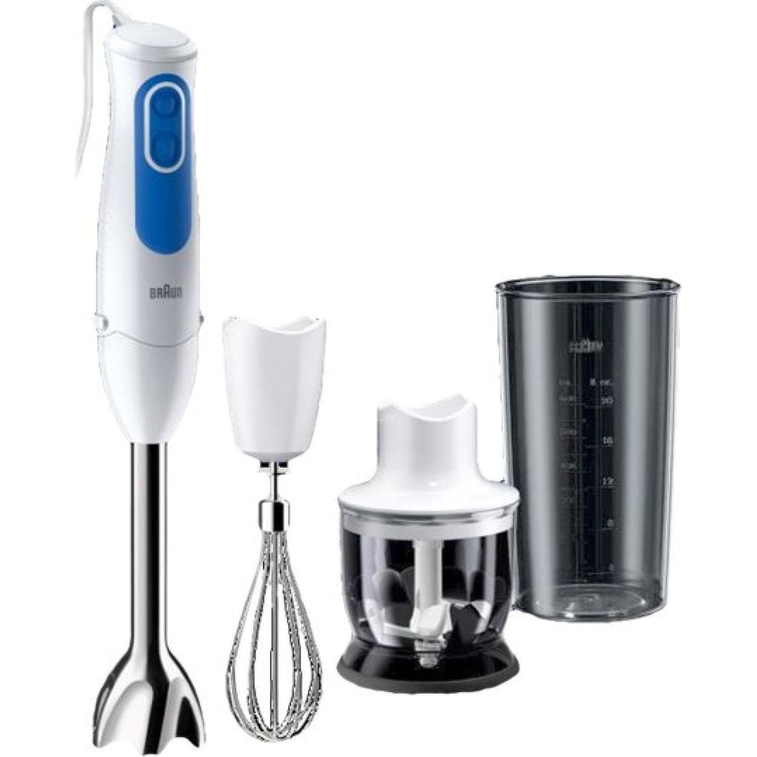 Braun MQ3025, Staafmixer, Wit, Zilver