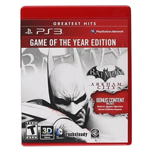 WB, Warner Bros Batman: Arkham City: spel van het jaar Engels PlayStation 3