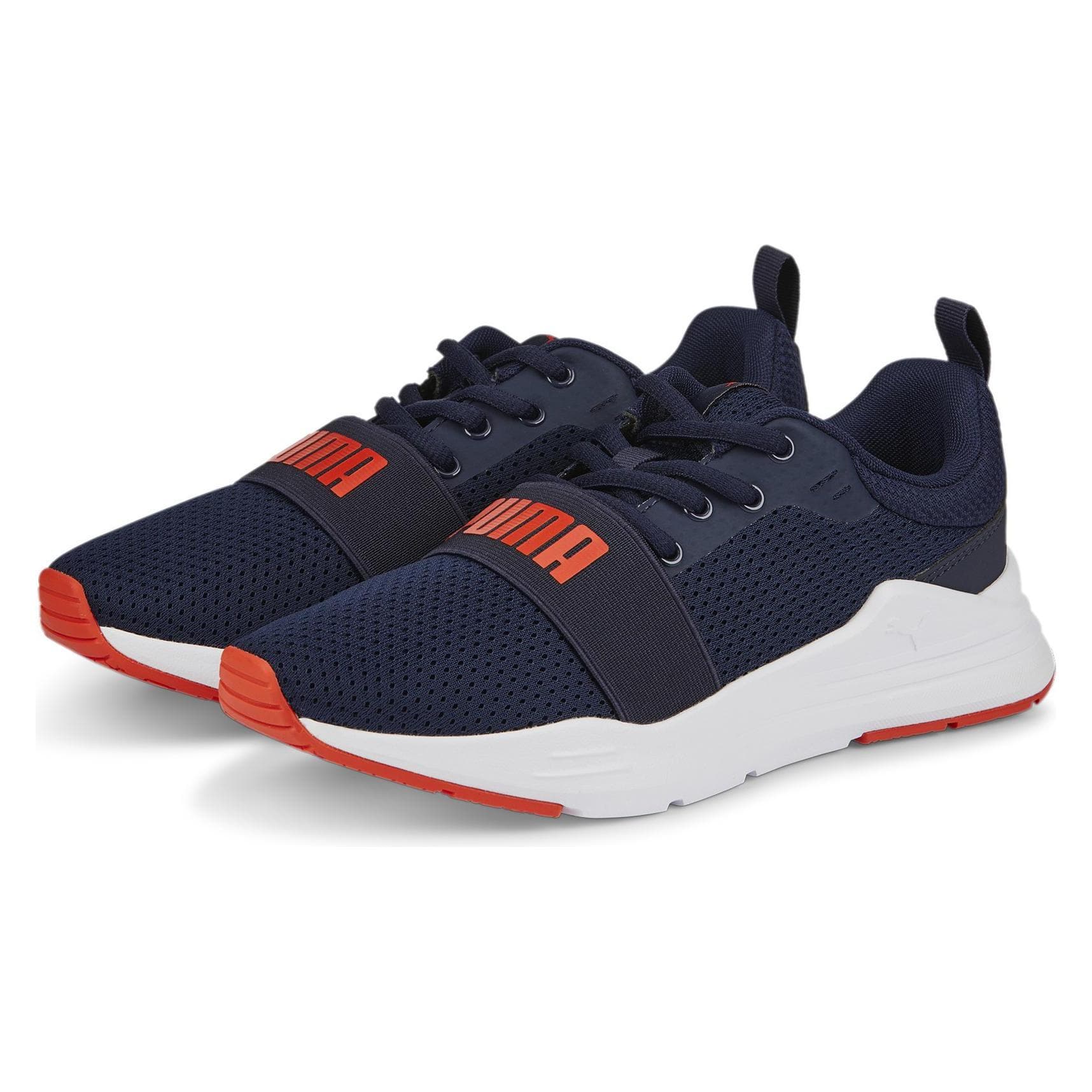 Puma, Unisex, Sneakers, Bedraad lopen Jr, Blauw, (38.5)