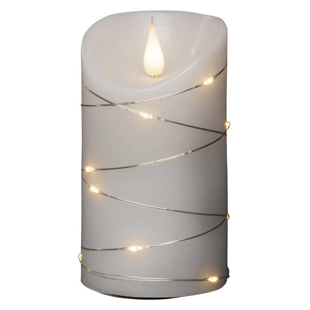 Konstsmide, LED kaarsen, LED Kaars met Draad 13,5x7,5cm (1x)